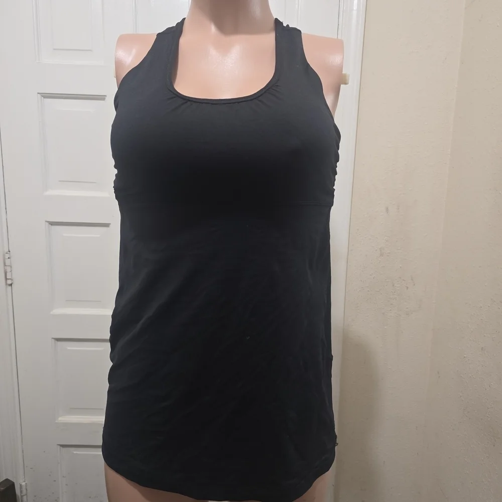 Lululemon Athletica Black Cutout Tank Top